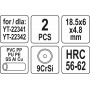 Різці дискові YATO Ø= 18,5/ 6 мм, t= 4,8 мм до труборізів YT-22341,-22342, 2 шт - фото 3 Різці дискові YATO Ø= 18,5/ 6 мм, t= 4,8 мм до труборізів YT-22341,-22342, 2 шт - фото 3