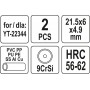 Різці дискові YATO Ø= 21,5/ 6 мм, t= 4,9 мм до труборіза YT-22344, 2 шт - фото 3
