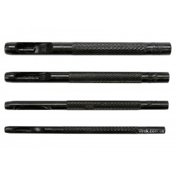 Пробійники отворів YATO 2, 3, 4, 5 х 90 мм для шкіри, гуми, картону, текстилю 4 шт