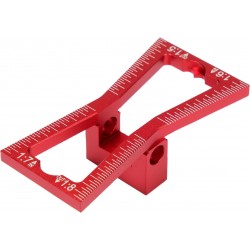 Шаблон розмічальний YATO контур "ластівковий хвіст" зі шкалою, 64х 23х 18 мм