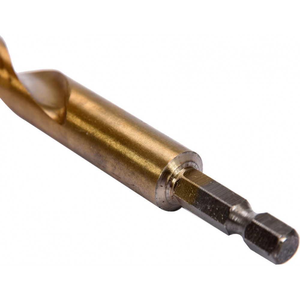 Свердло по металу з шестигранним хвостовиком 1/4" YATO HSS-TiN 13 х 151/101 мм - фото 1 Свердло по металу з шестигранним хвостовиком 1/4" YATO HSS-TiN 13 х 151/101 мм - фото 1