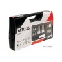 Набір головок торцевих YATO 1/2" і 1/4" з насадками TORX 18 предметів - фото 2 Набір головок торцевих YATO 1/2" і 1/4" з насадками TORX 18 предметів - фото 2