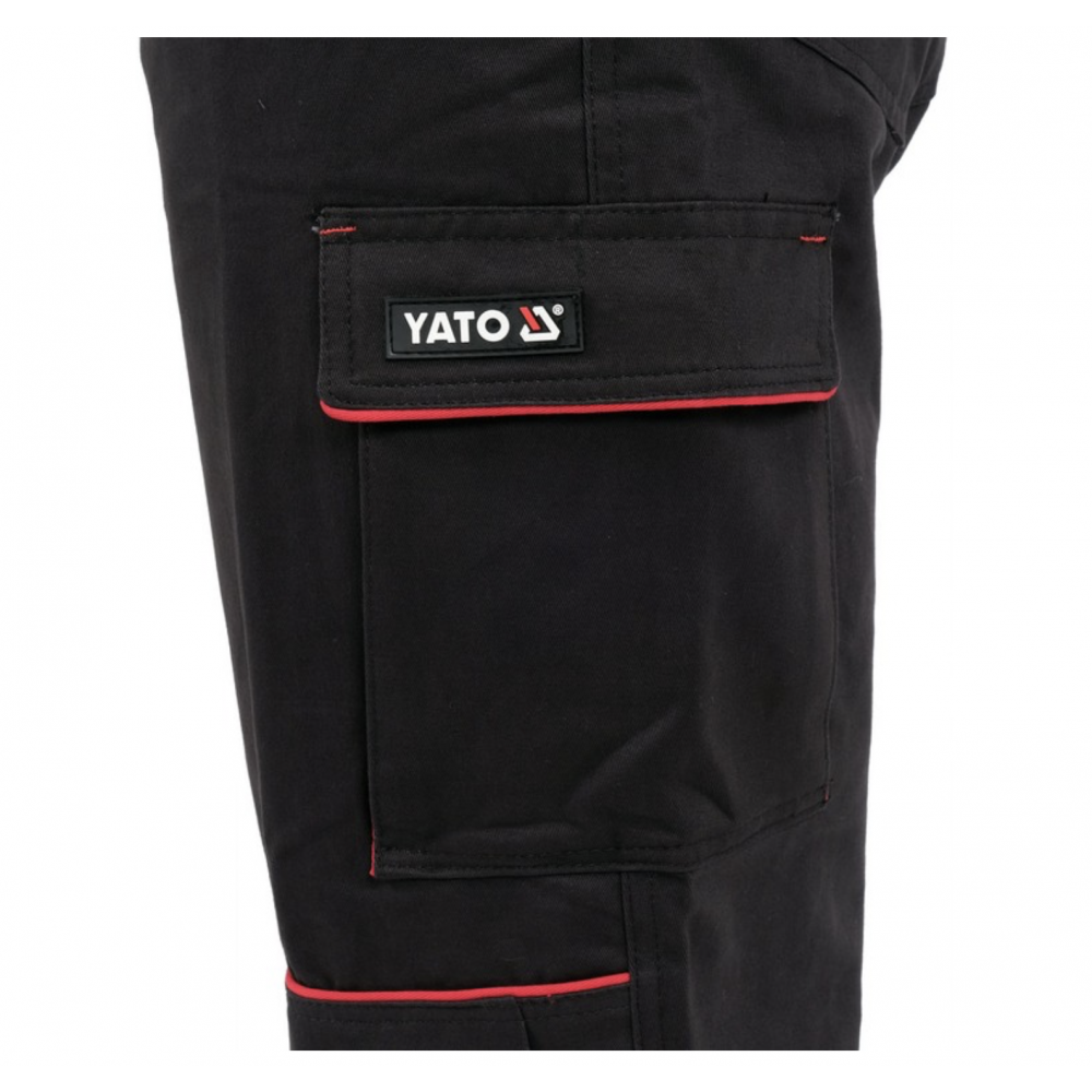 Комбінезон робочий COMFY YATO розмір XL, чорно-червоний, 9 кишень, 100% бавовна - фото 8 Комбінезон робочий COMFY YATO розмір XL, чорно-червоний, 9 кишень, 100% бавовна - фото 8