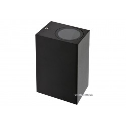 Світильник настінний квадратний мережевий YATO 2LED 35 Вт 68 х 150 х 92 мм цоколь GU10