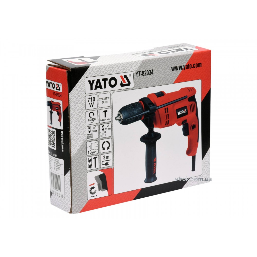 Дриль ударний YATO 710 Вт - фото 2 Дриль ударний YATO 710 Вт - фото 2