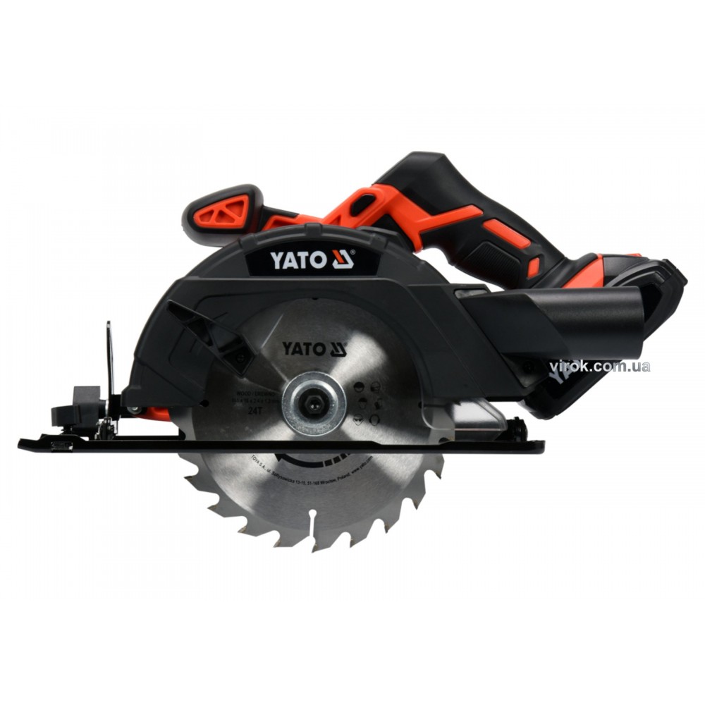 Пила дискова акумуляторна YATO Li-Ion 18 В 2 Агод диск 165 мм - фото 1 Пила дискова акумуляторна YATO Li-Ion 18 В 2 Агод диск 165 мм - фото 1