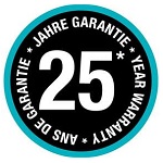 Гарантия от производителя - 25 лет